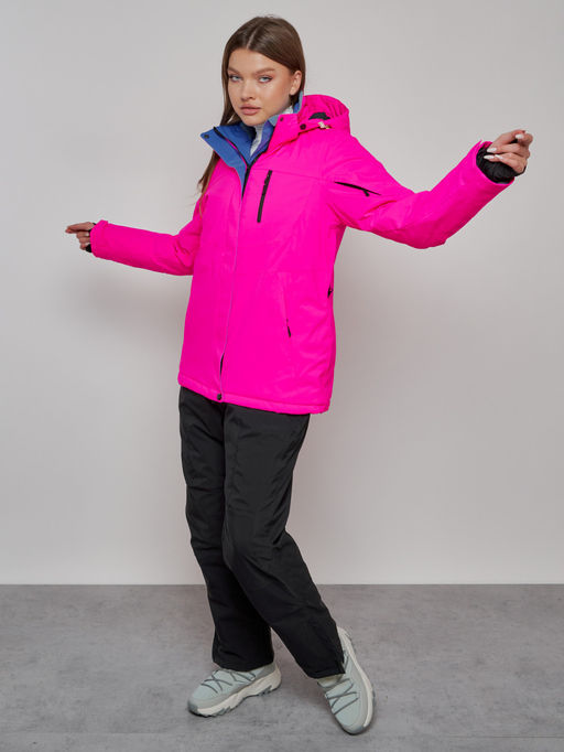 Горнолыжный костюм женский зимний розового цвета 005R - Chunmai фото 2