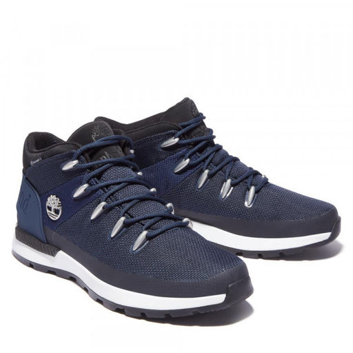 Мужские ботинки Timberland Sprint Trekker Mid Fabric WP синие  фото 4