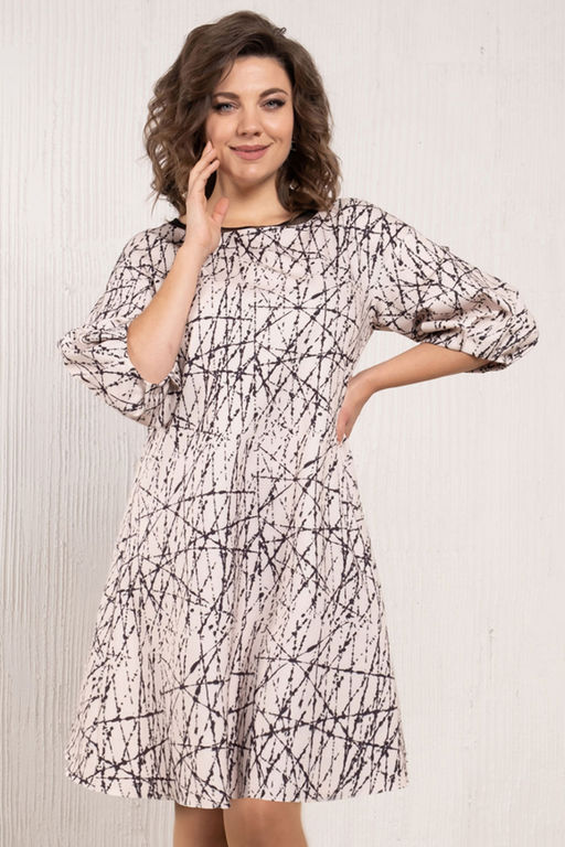 Платье Avanti 1618 серый/черный - Mira fashion фото 375