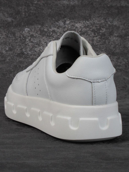 05-PDXL101-1 WHITE Кроссовки женские (натуральная кожа)