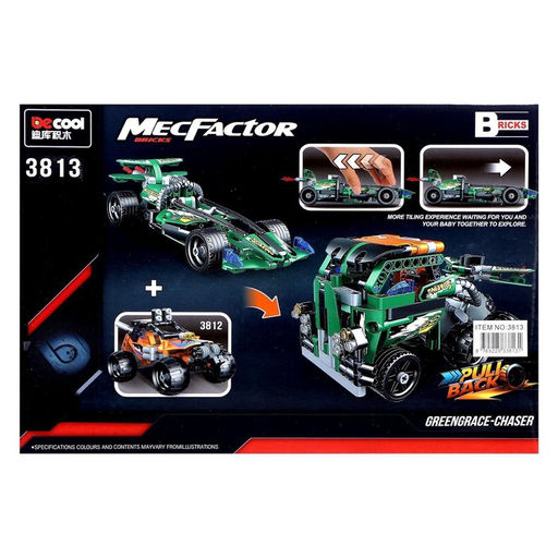 Конструктор с инерционным механизмом Гонка, 203 детали - Decool фото 6