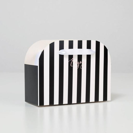 Цена за 5 шт. Коробка для цветов складная Enjoy, 17 13 7 см - Дарите счастье фото 2