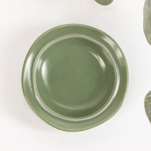 Соусник керамический «Крем», 8,7×1,6 см, цвет зелёный