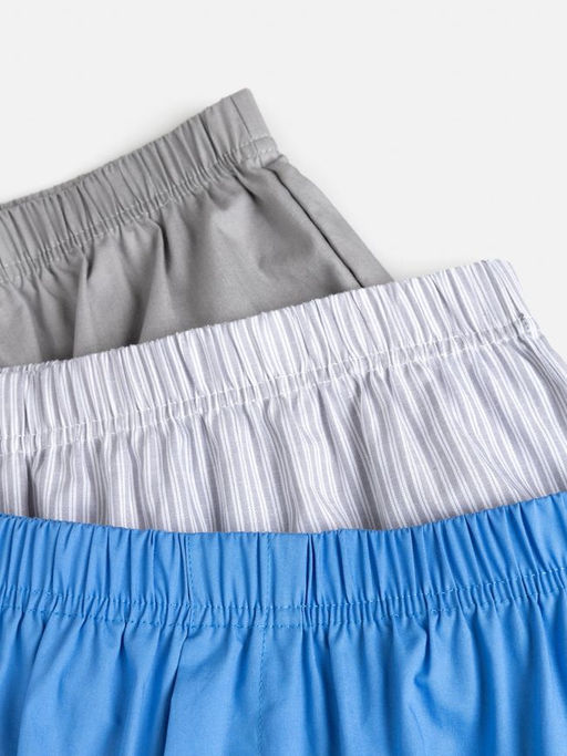 Infinity /  Трусы шорты мужские в наборе из 3 шт. Oliver голубая полоска - Infinity Lingerie фото 7