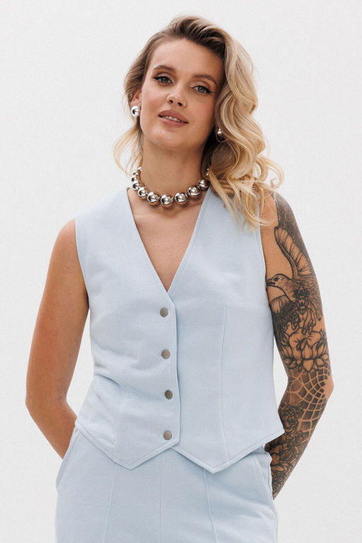 Жилет GO F4088/29-1413.170-176 голубой