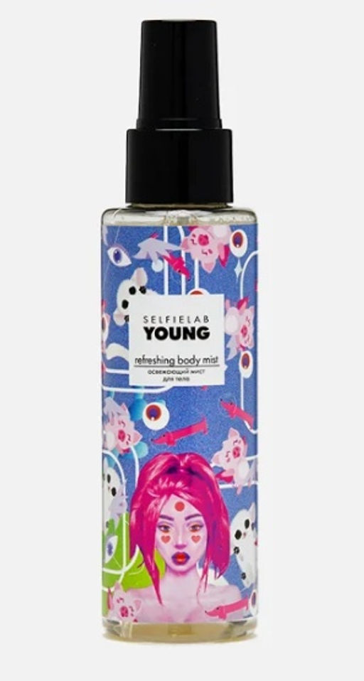 SelfieLab YOUNG Мист освежающий для тела с мелиссой, лимоном и муцином улитки, 110 мл