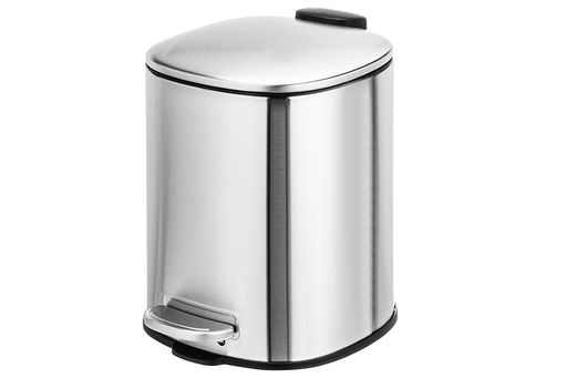 Контейнер для мусора 3 л 21,5*17*23,5 см с педалью + ведро, серебро - Elan gallery фото 4
