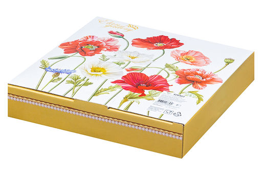 Набор тарелок 2 пр. 300 мл 21,5*21,5*3 см Маки глубокие NEW BONE CHINA - Elan gallery фото 4