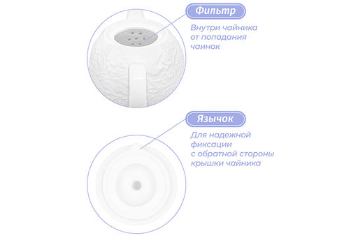 Чайник 520 мл 19,5*11*12 см Райский сад - Elan gallery фото 5