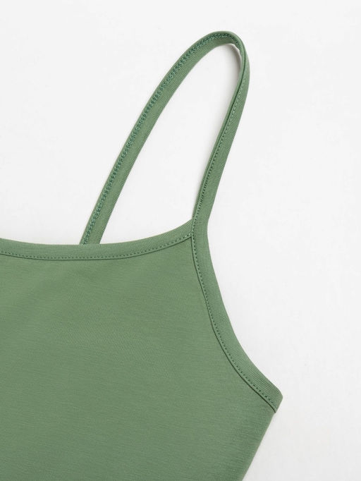 Цена за 2 шт. Боди женское MINAKU: Basic line цвет оливковый, размер 48