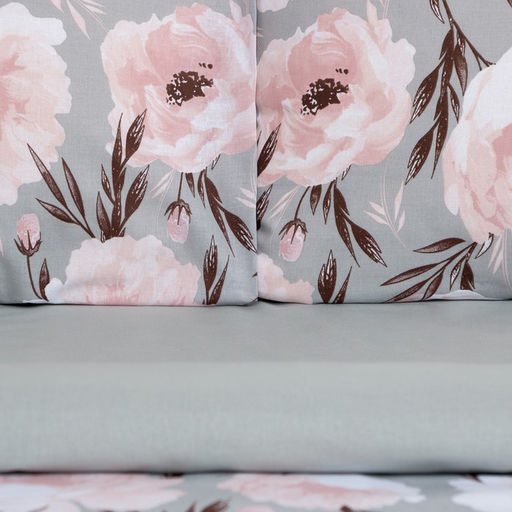 Постельное бельё Этель 2 сп Peonies 175х215 см, 200х220 см, 50х70 см-2 шт, поплин,125 г/м2  фото 2