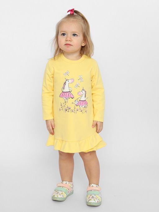 CRB wear/CSNG 63419-30-347 Платье для девочки,желтый/Ex.Cherubino