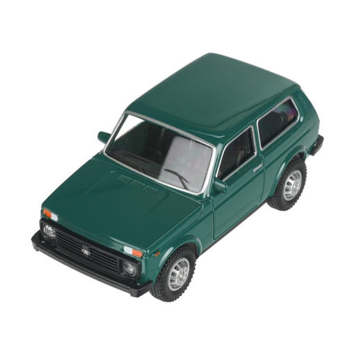 Машина металл LADA 4x4 длина 10 см, инерц, зеленый