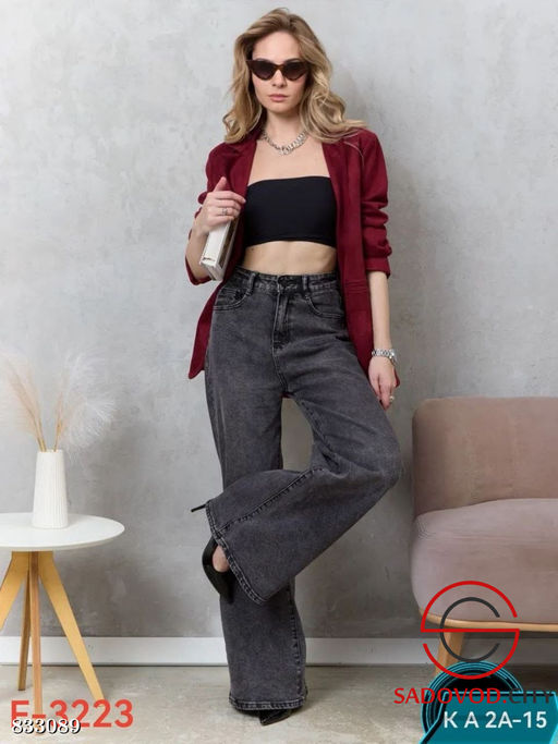 Джинсы багги с высокой посадкой - Bruno фото 3