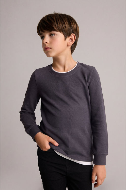 Uzun Kollu Ti__rt Erkek _ocuk - Defacto фото 3
