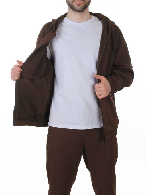 AAL-710 KHAKI Костюм спортивный мужской (85% хлопок, 15% полиэстер)