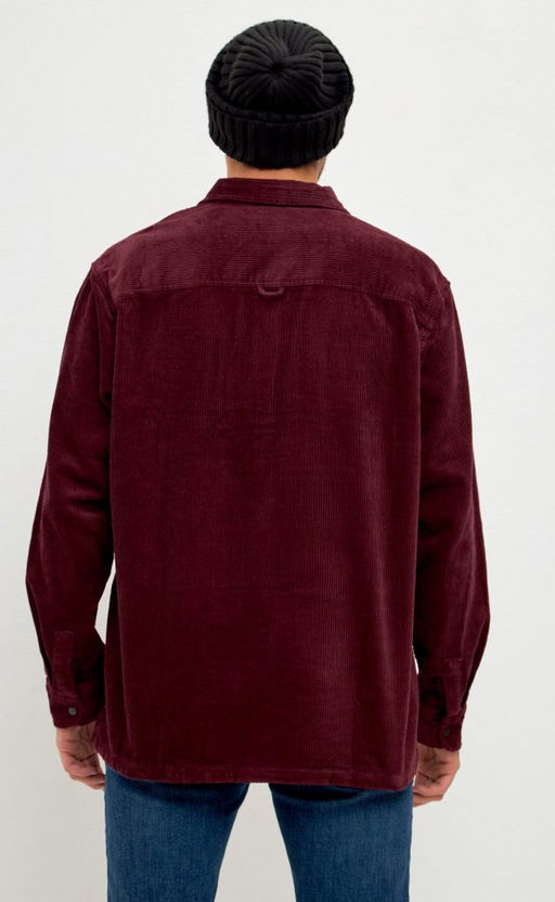 Рубашка вельвет F221-0470 bordo - Fine joyce фото 9