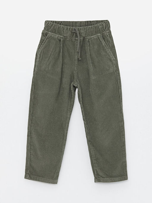 Rahat Kal?p Beli Lastikli Kadife Erkek ?ocuk Pantolon