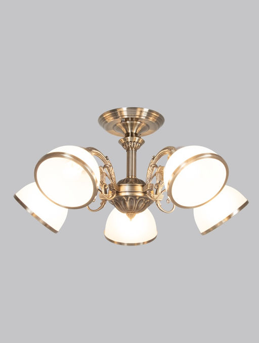 Люстра ЭкономСвет 13060/5AB, 5×40 Вт, E27, 60×60×30 см, бронза