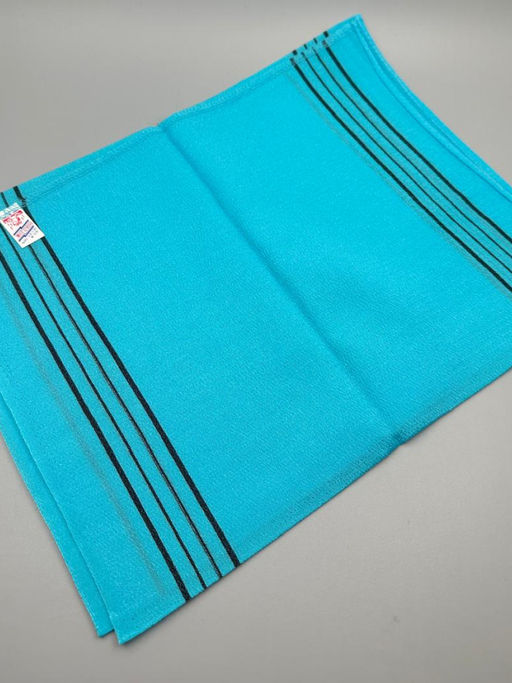 Bath Towel Мочалка-полотенце для душа с пилинг-эффектом / Long Exfoliating Towel, голубой
