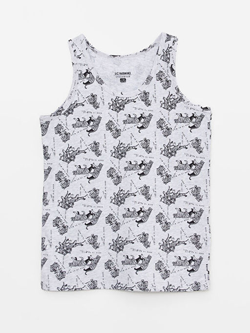 Bisiklet Yaka Pamuklu Erkek ?ocuk Atlet 2li - Waikiki фото 3