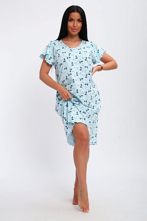 Сорочка женская (01064 синий) - Плиона фото 7