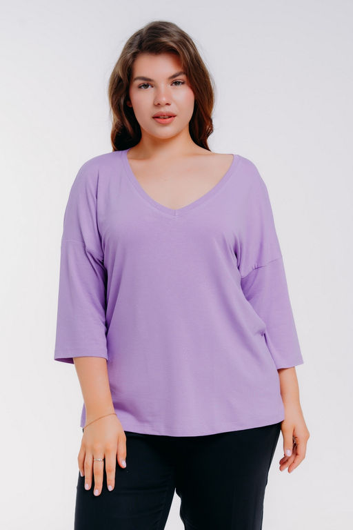 Футболка женская из вискозы Марина лила - Амадэль фото 2