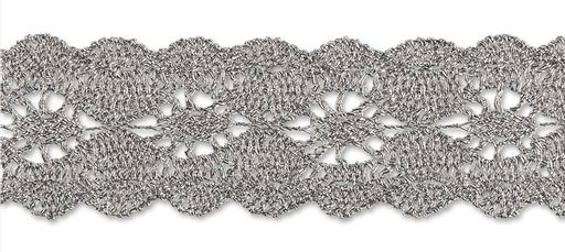 Gamma MTR-29 тесьма декоративная ФАСОВКА 25 мм 5 х 3 м под серебро