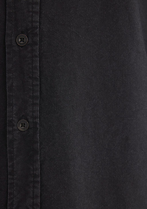 Siyah Denim Gomlek - Mavi фото 8