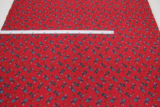 Штапель Ямина цв.красный, ш.1.45м, вискоза-100%, 100гр/м.кв - Купава фото 9