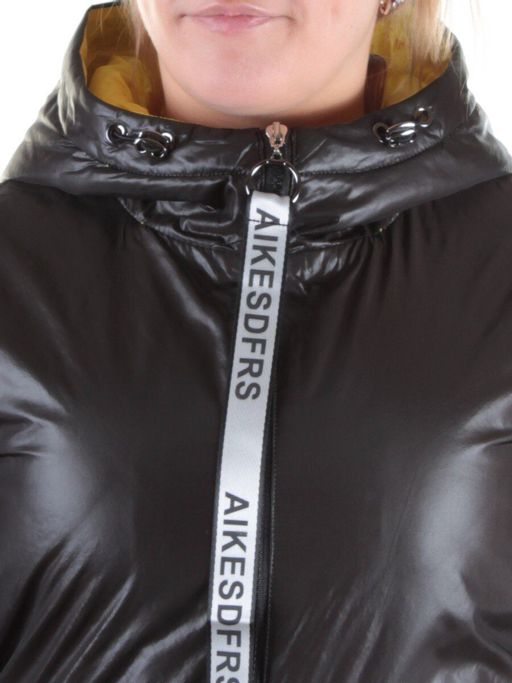 19158 BLACK Куртка удлиненная женская Aikesdfrs - Fashion фото 4