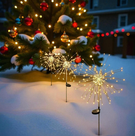 Уличный светильник "Фейерверк", теплый свет