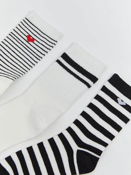 Desenli Kad?n Soket ?orap 5li