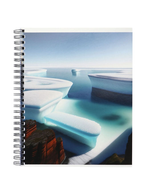 Тетрадь 96 листов в клетку «Космический пейзаж», на гребне, МИКС