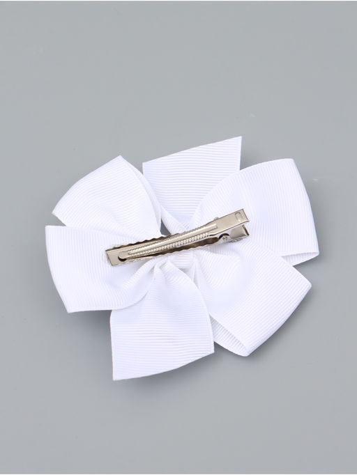 Бант для волос на заколке белый, Принцессы