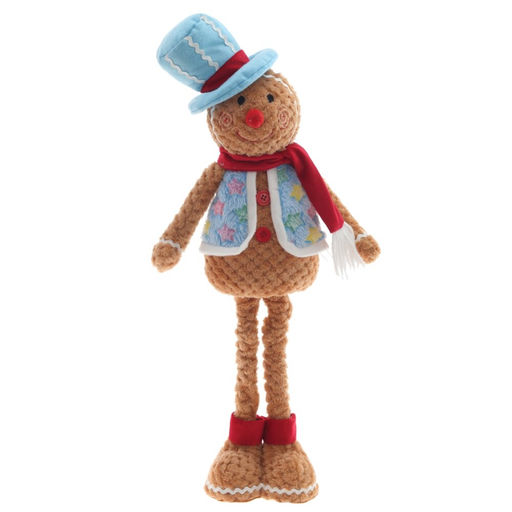 Игрушка набивная "Пряничный человечек", L23 W12 H57 см, 2в.