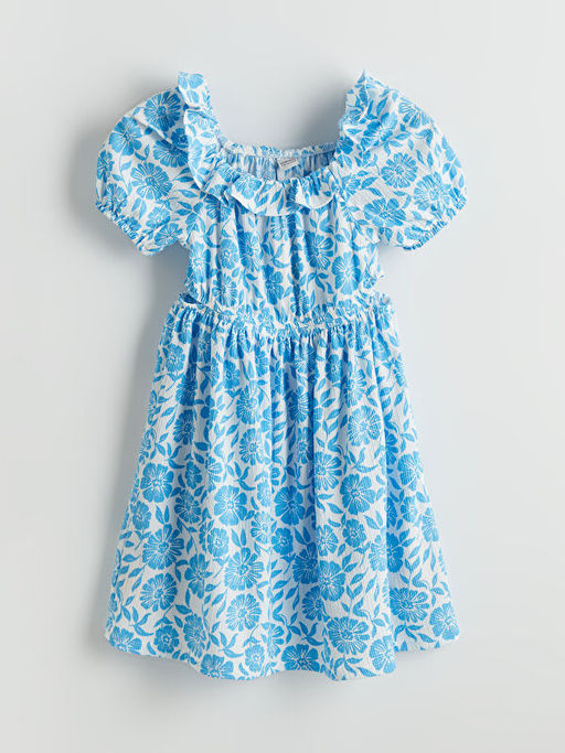 ?i?ekli K?z ?ocuk Elbise