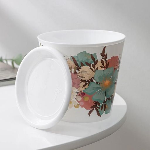 Цена за 2 шт. Горшок для цветов Доляна «Фрезия», 800 мл, цвет белый