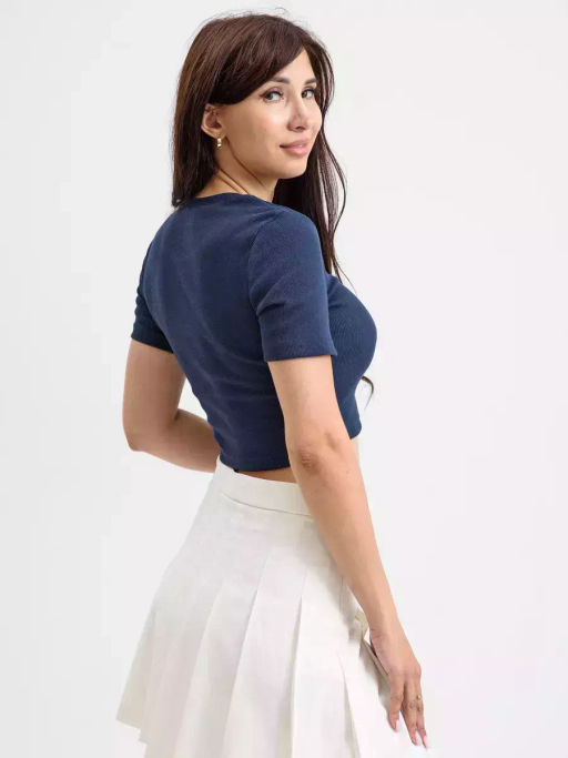 Кроп-топ Кашкорсерубчик лапша - Оптима фото 14