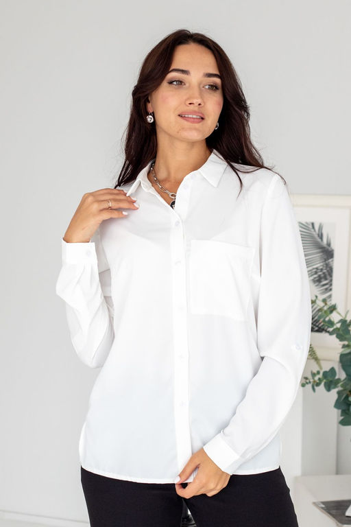 Блузка МД-404 белый - Angelika фото 2