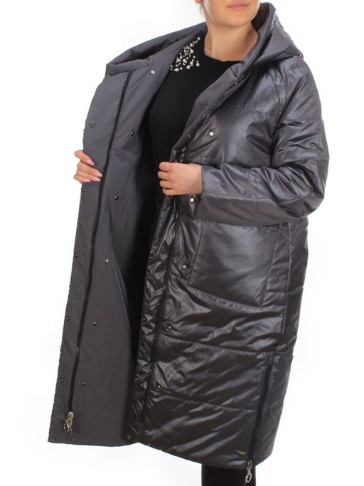 21085 GREY Куртка зимняя двухсторонняя женская облегченная SNOW CLARITY - Fashion фото 9