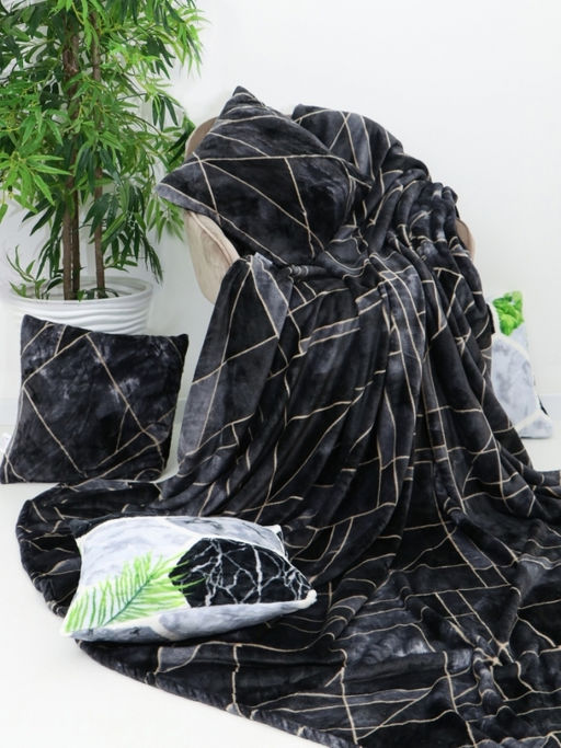 АРТ 147 Покрывало- плед 180*210 "Графит"