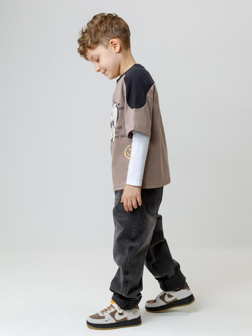 КР 302771/древесный к644 фуфайка (футболка) для мал - Crockid фото 4