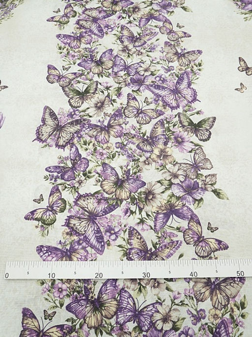 Рогожка Винтажные кролики, ш.1.5м, хлопок-100%, 160гр/м.кв, раппорт 63см - Купава фото 3