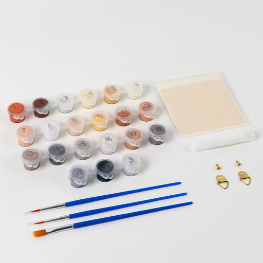 Картина по номерам с подрамником и поталью Неизвестная, 30*40 см - Школа талантов фото 2