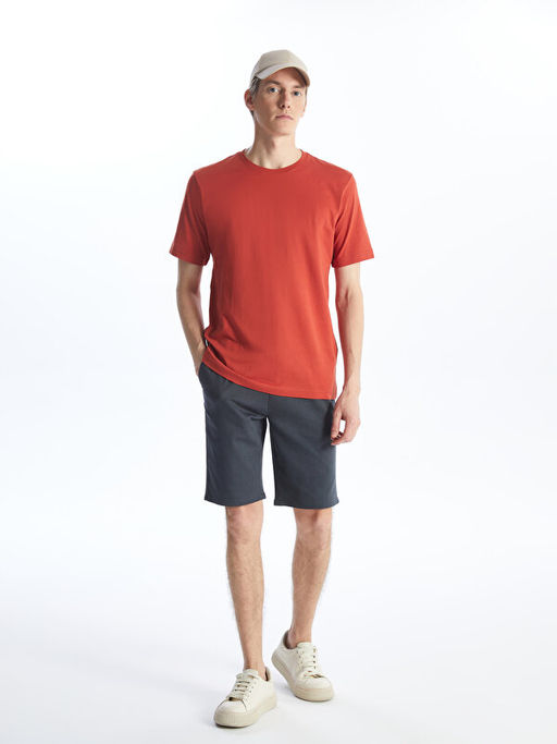 Bisiklet Yaka Penye Erkek Ti??rt