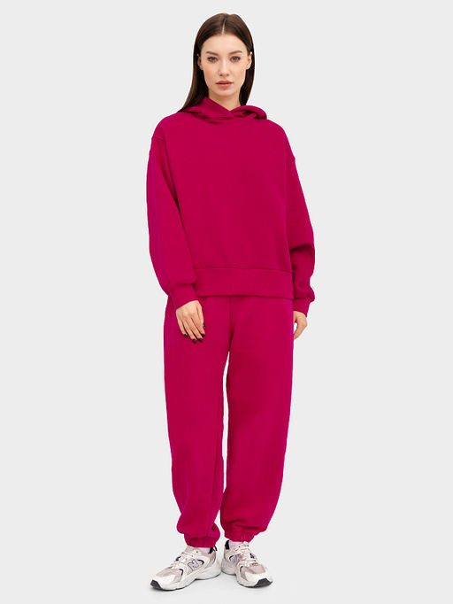 Худи женское в малиновом оттенке темная роза 302792 - Mark formelle фото 11