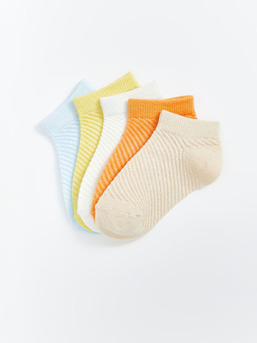 Desenli Erkek Bebek Patik ?orap 5li