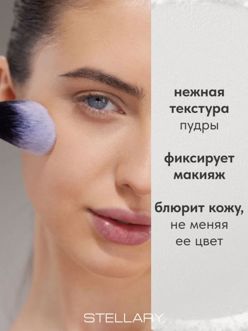 Пудра Stellary Perfect Matte Fixing Powder 01 прозрачная рассыпчатая  фото 3