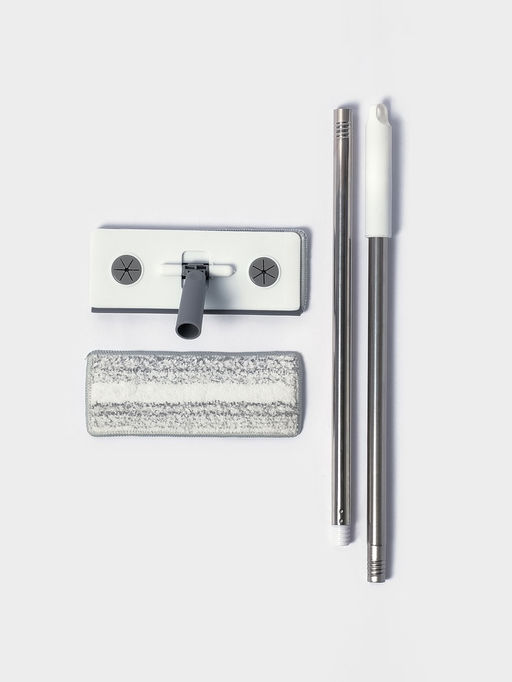 Швабра для стен и окон, со сгоном, стальная ручка, 2 насадки из микрофибры, 20885 см - Simaland фото 11